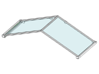 Aluminiumvordach - Modell München